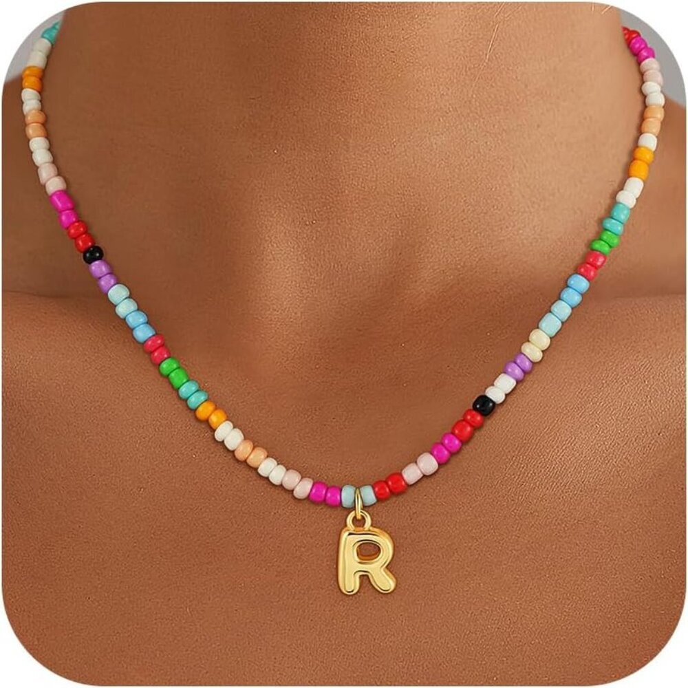 Elegant Initial Pendant Necklace - Adjustable 16+2 Inches for Personalized Style
